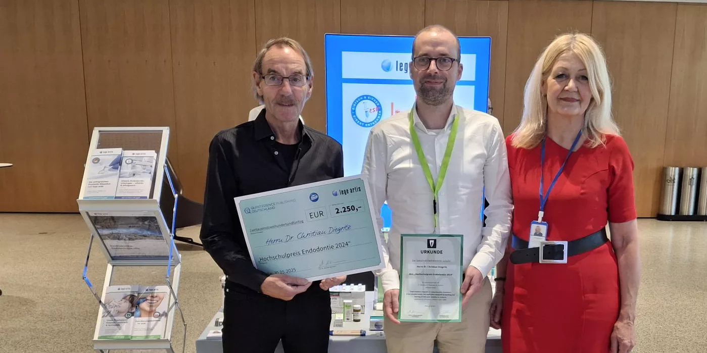 Endodontie: Dr. Christian Diegritz erhält Forschungspreis 2025
