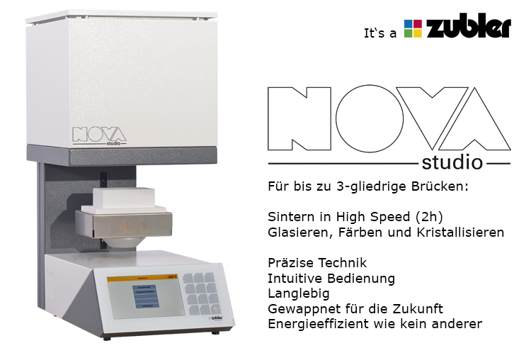 Sintern in galaktischen Zeitsprüngen mit NOVA studio | Dentalwelt