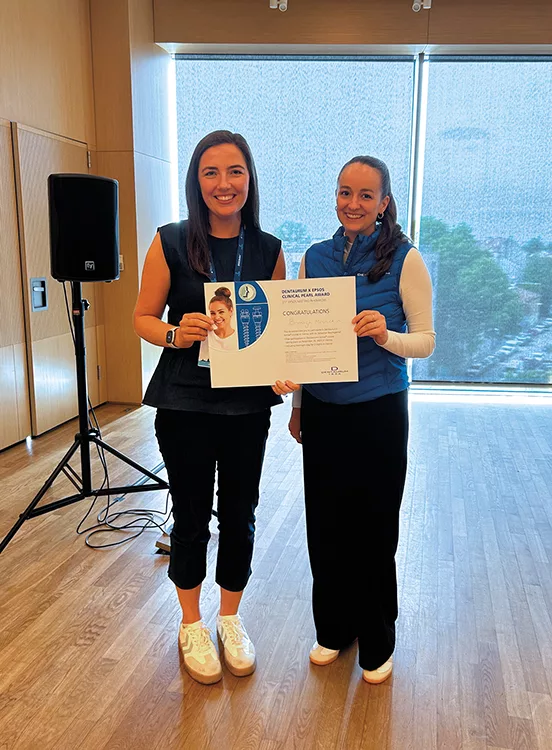 Bronagh McGuckin wurde mit dem Dentaurum Case Presentation Award für den besten Beitrag ausgezeichnet.