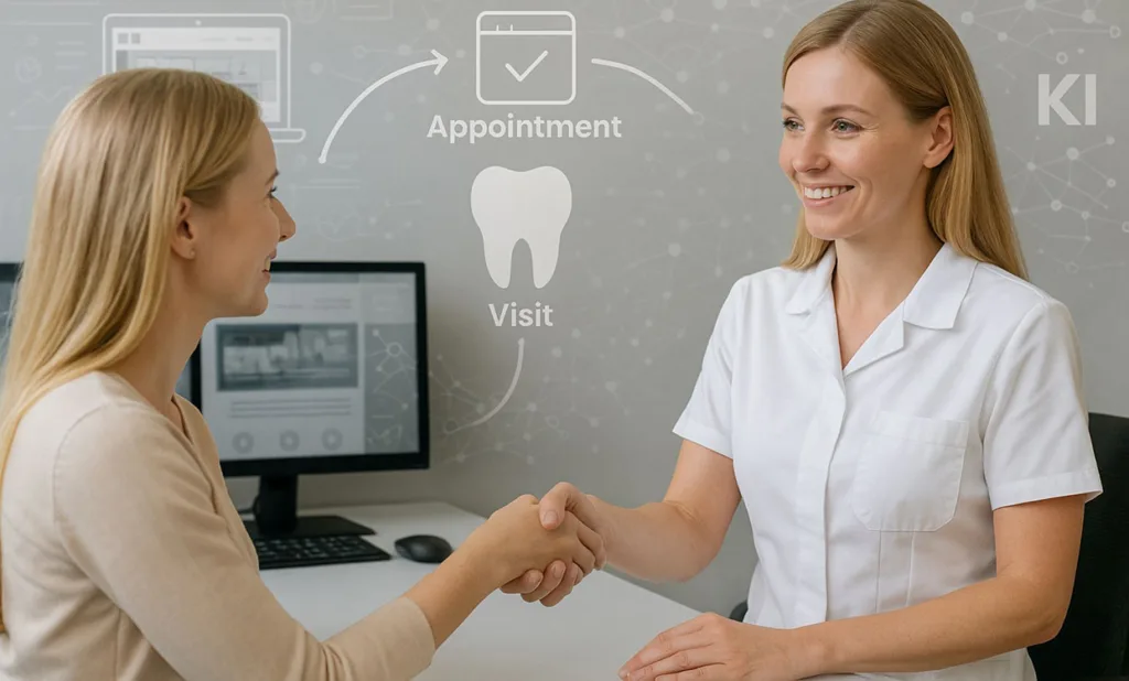 Abb. 2: Die Digitale Patientenreise: Durch Artifical Intelligence mehr Zeit für die emphatische Interaktion mit Patienten und Patientinnen schaffen.
