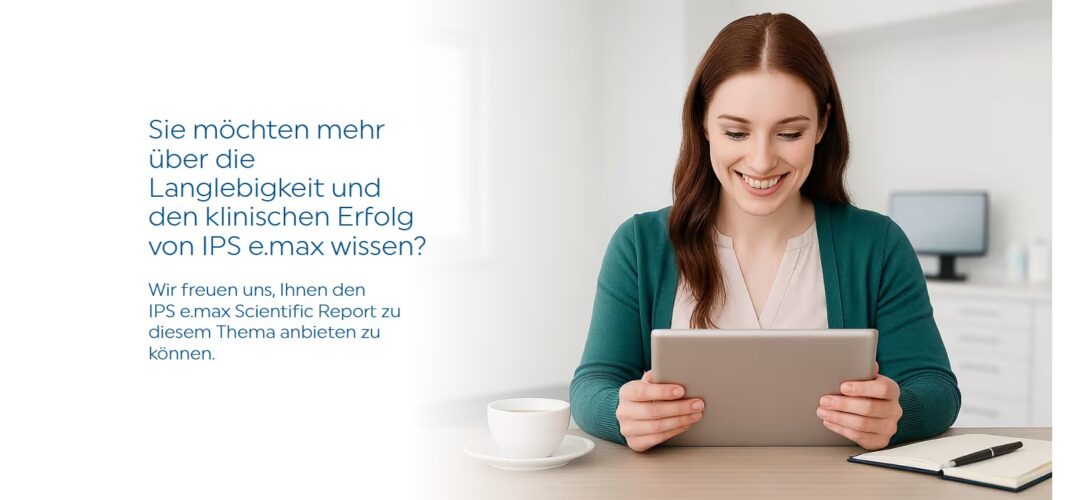 ivoclar-scientific report Frau am Tablet