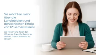 ivoclar-scientific report Frau am Tablet