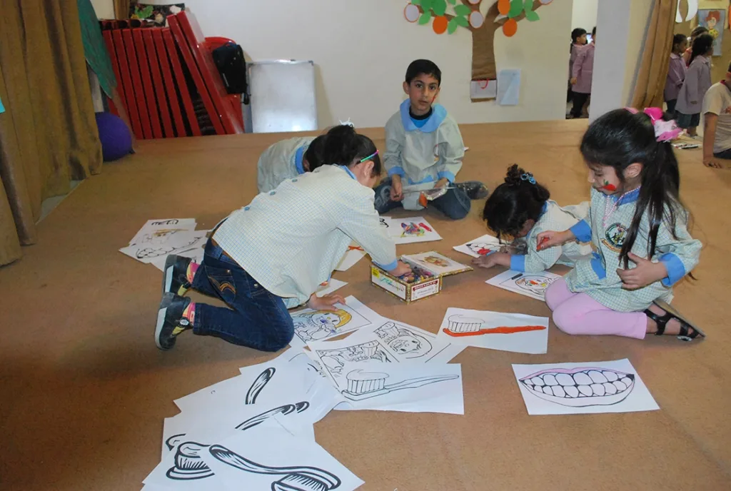 Abb. 3: Aufklärung der Grundschüler/-innen.