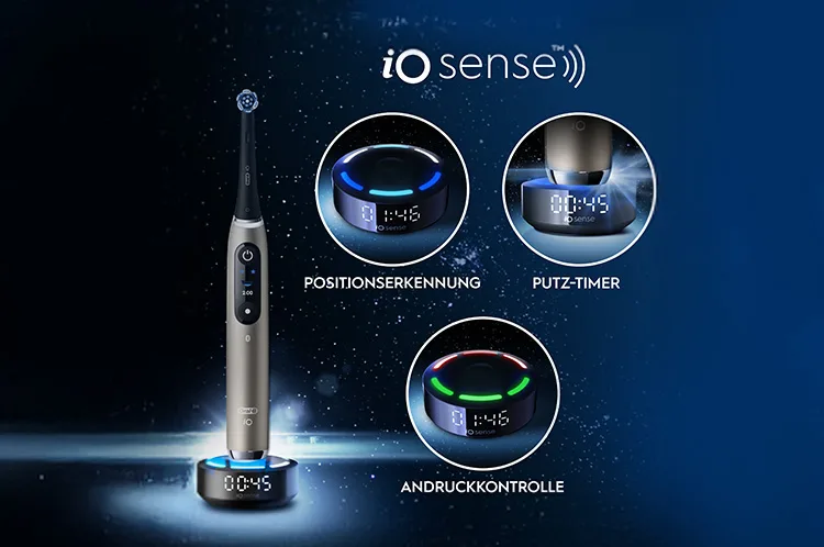 Produktdarstellung der elektrischen Zahnbürste Oral-B iO10 Gold Special Edition.