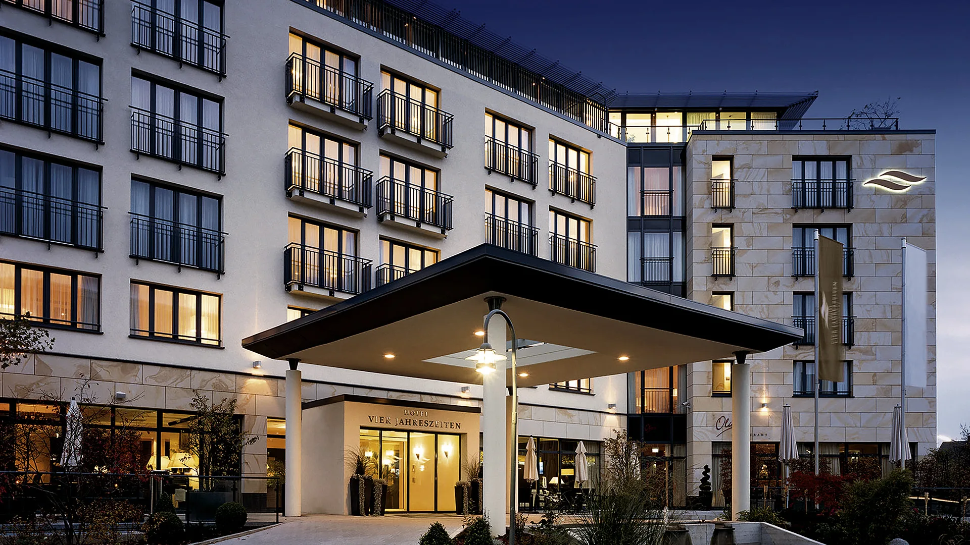 Das Hotel „Vier Jahreszeiten“ in Starnberg