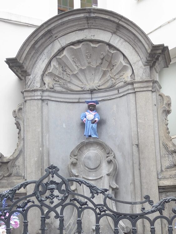 „Manneken Pis“ in Brüssel.