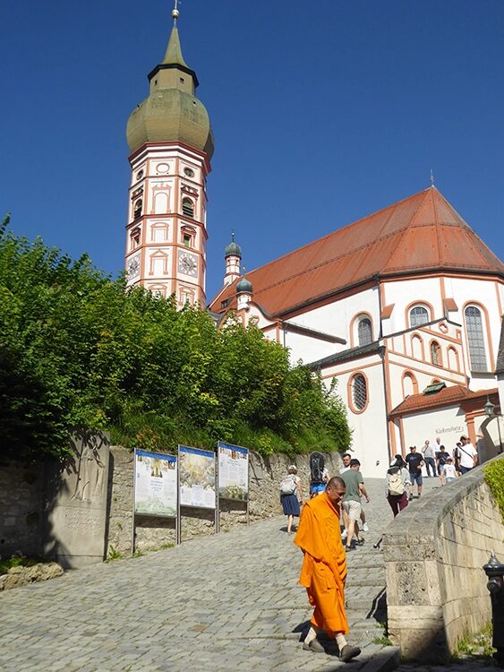 Die Kirche des Benediktiner Klosters Andechs.