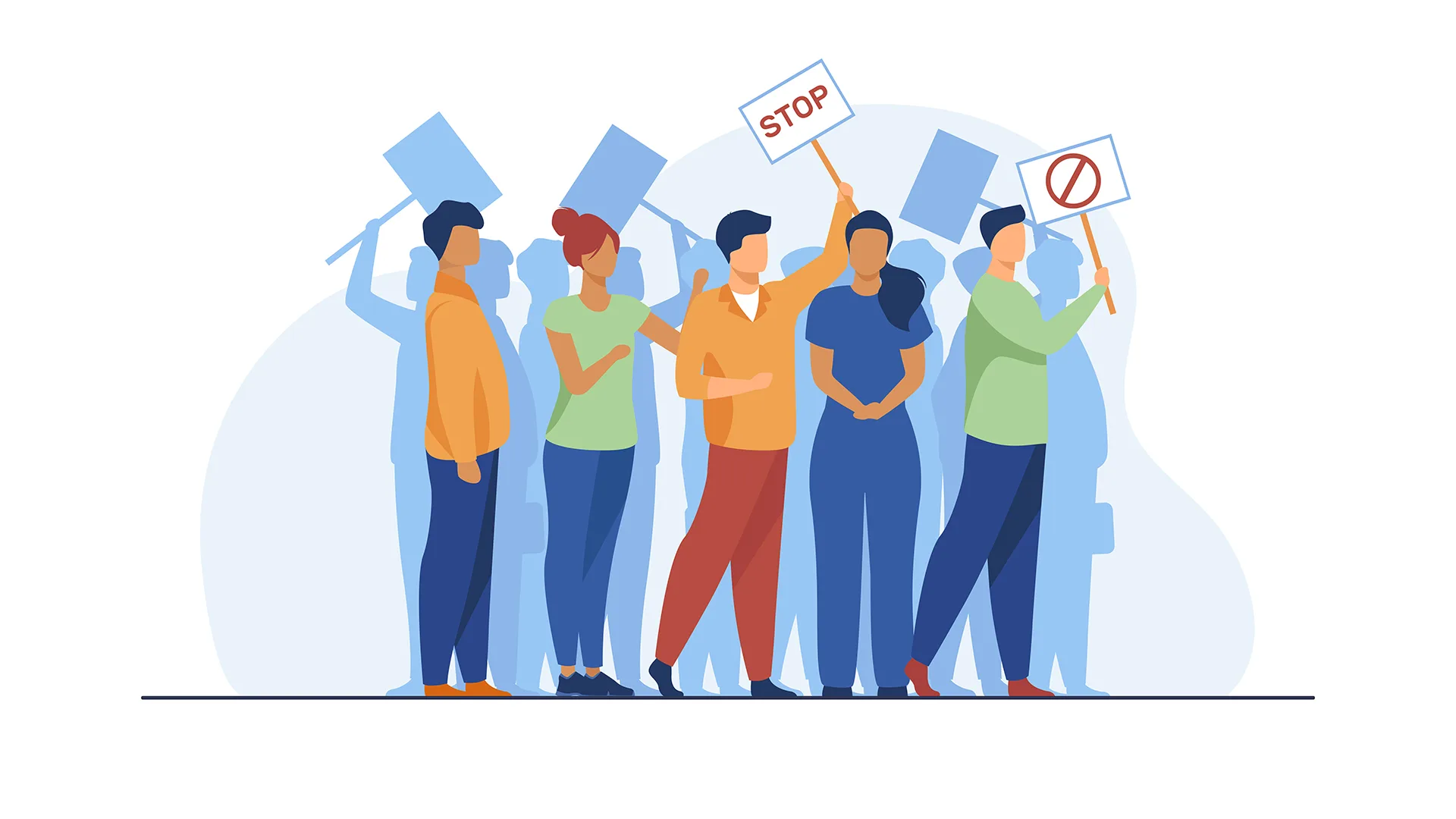 Aktivisten protestieren