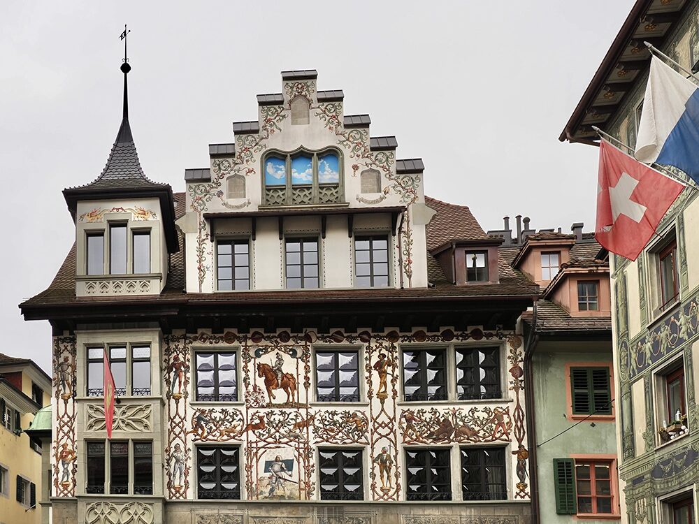 ein schönes Haus in Luzern.
