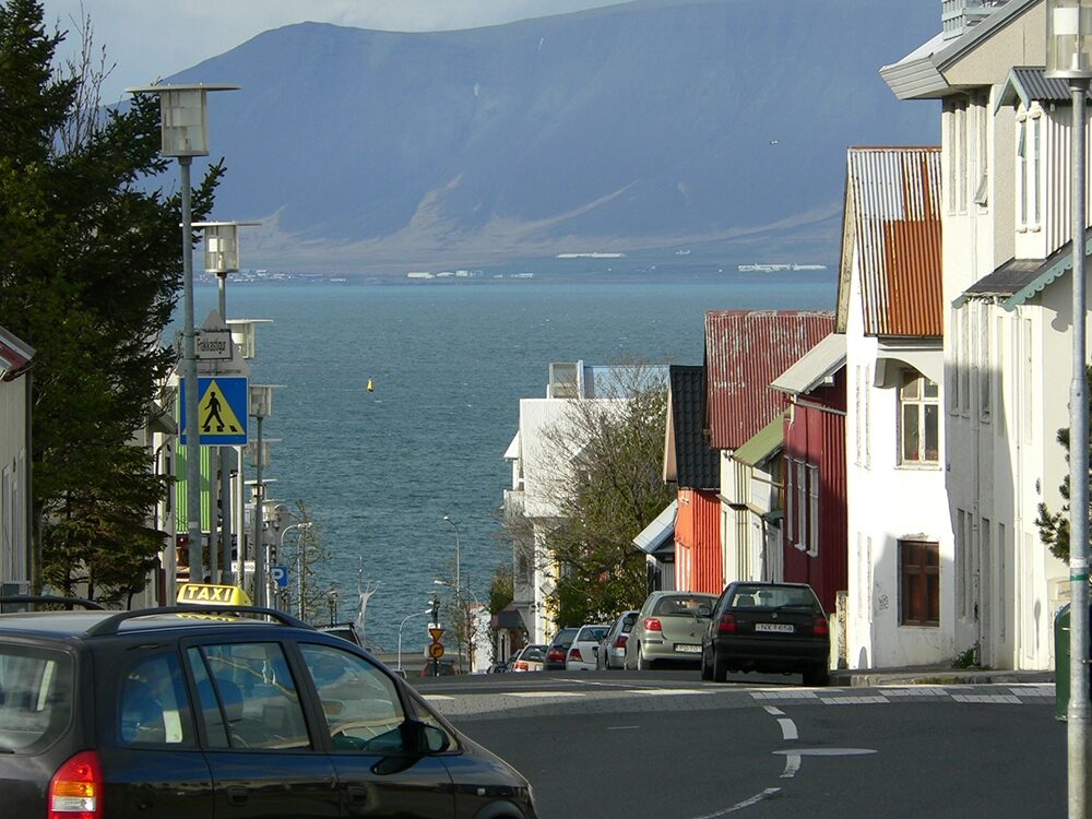 Die Stadt Reykjavik