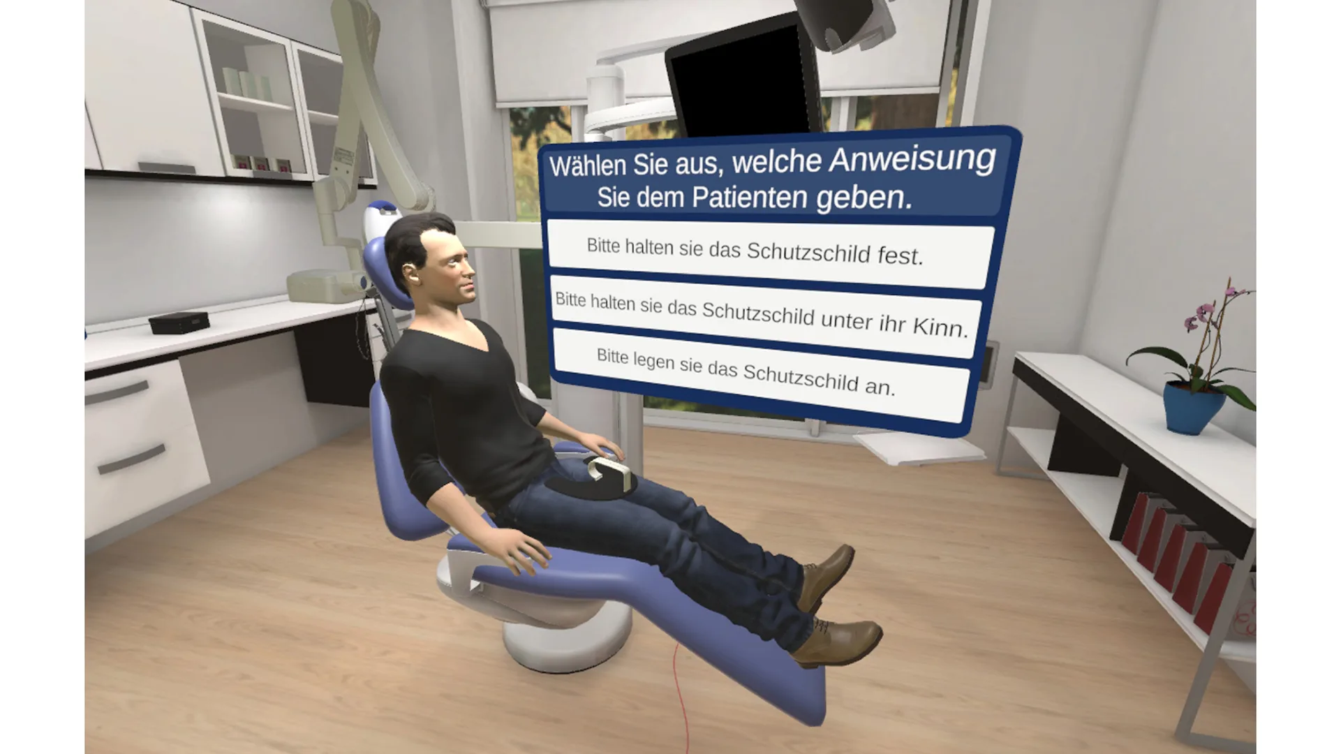 Ein Behandlungszimmer in welchem das Produkt getestet wird.