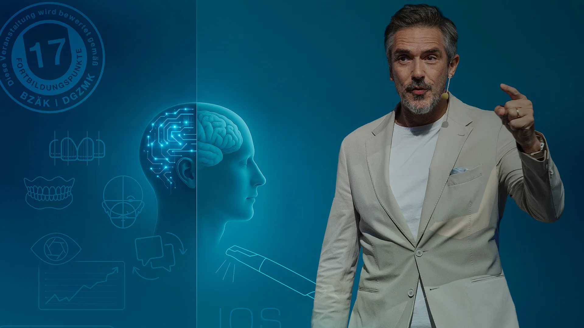 Ein Mann der einen Vortrag hält.