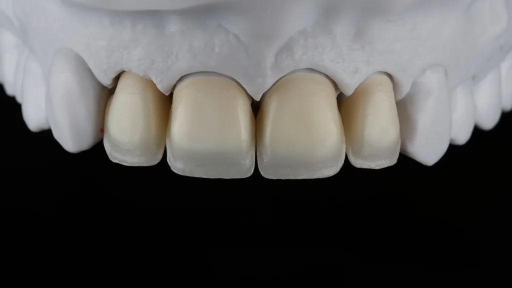 Das Gerüst nach dem Sintern