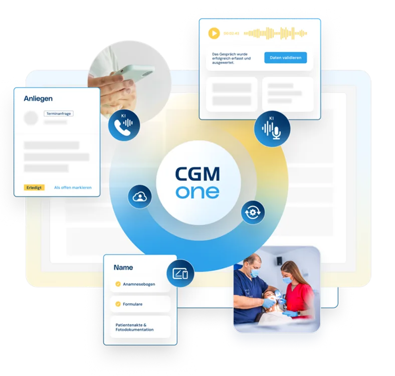 Mit CGM one bietet die CGM Dentalsysteme GmbH eine modulare Plattform, die bestehende Praxissoftware erweitert.