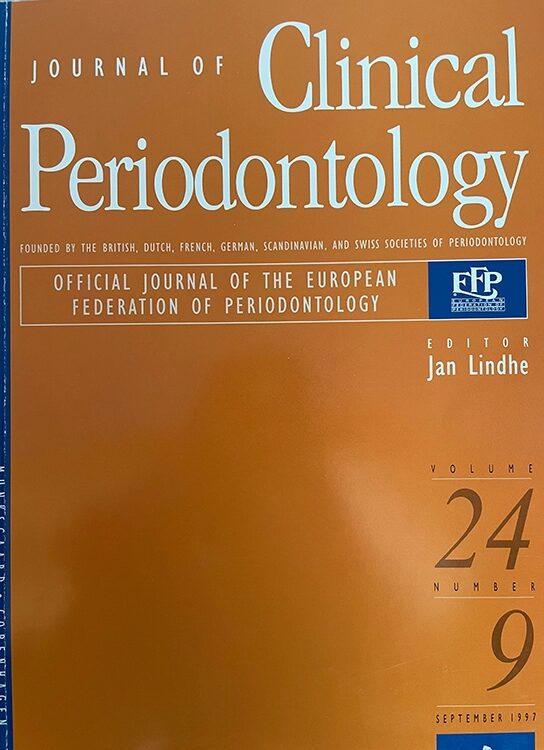 Abb. 1a: Titelseite einer historischen Ausgabe des Journal of Clinical Periodontology vom September 1997.