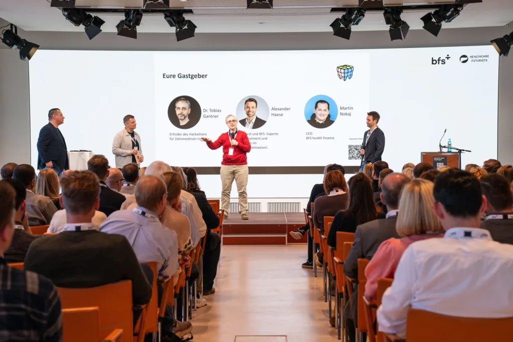 Die Gastgeber vom Odontathon 2026 sind bfs health finance und die Health Care Futurists.