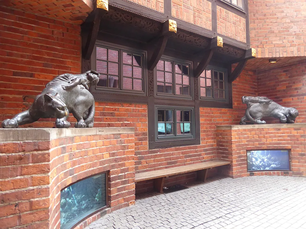 Backsteinbau in der Böttcherstraße.