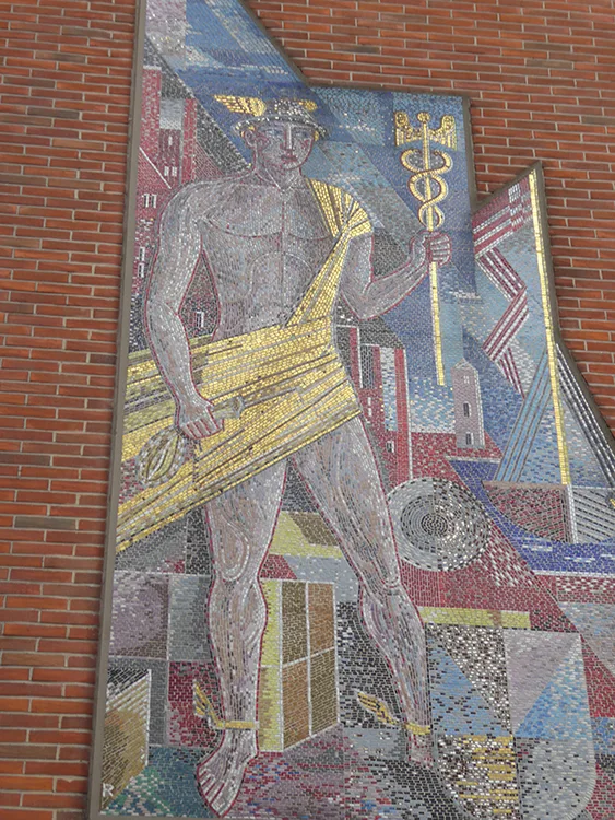 Hermes, griechischer Gott des Handels.