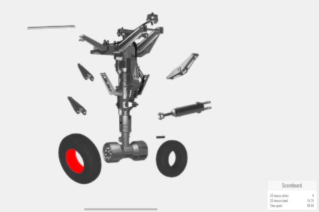 Abb. 6b: Fortgeschrittenes Trainingsmodul, Kombination Klicken/Bewegen