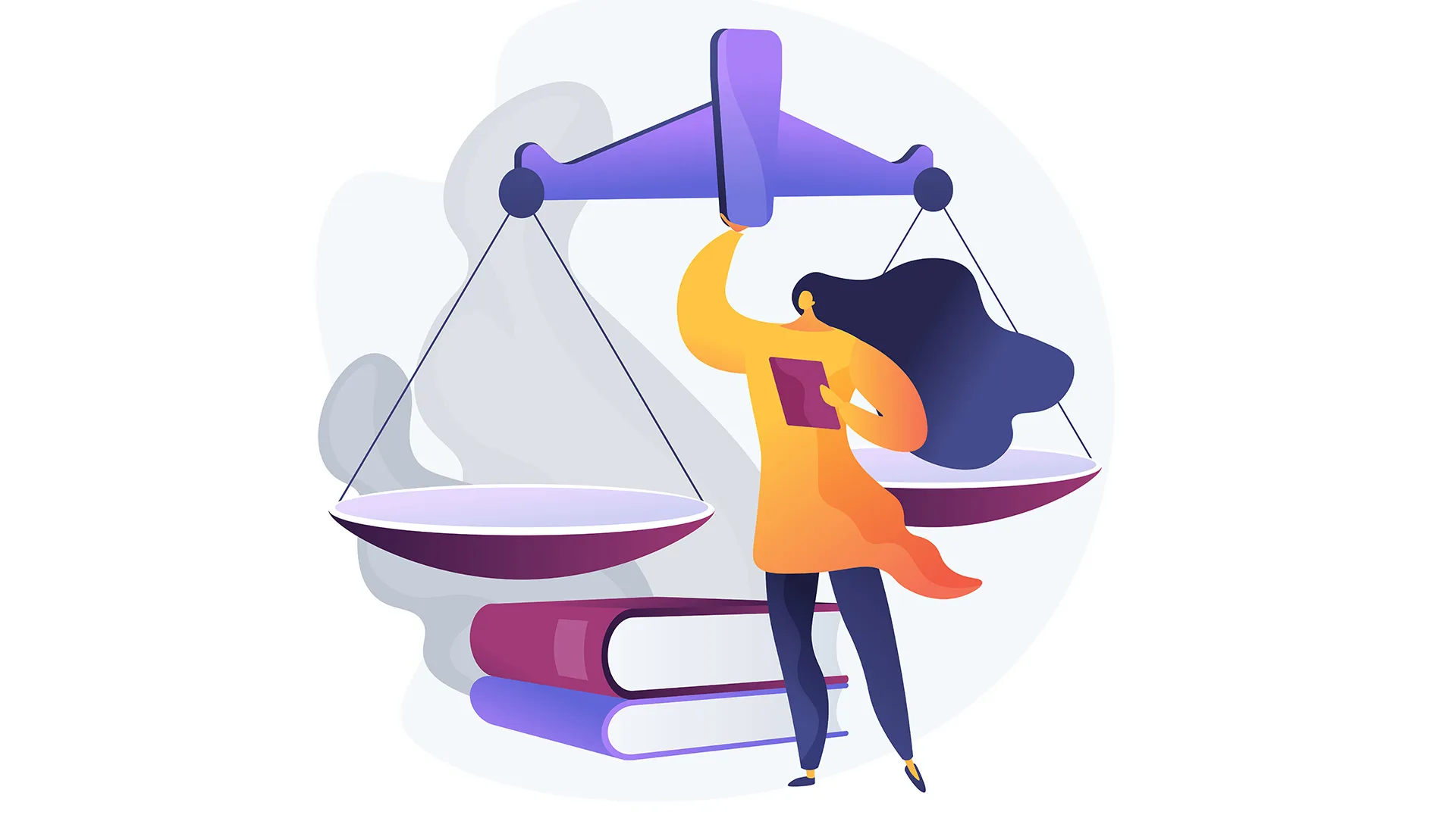 Illustration einer Waage