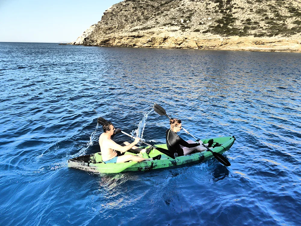Paddeln, Schnorcheln und Schwimmen direkt von Bord.