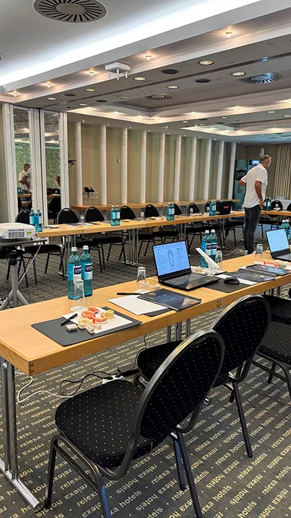 Der Raum in dem der Workshop stattfand