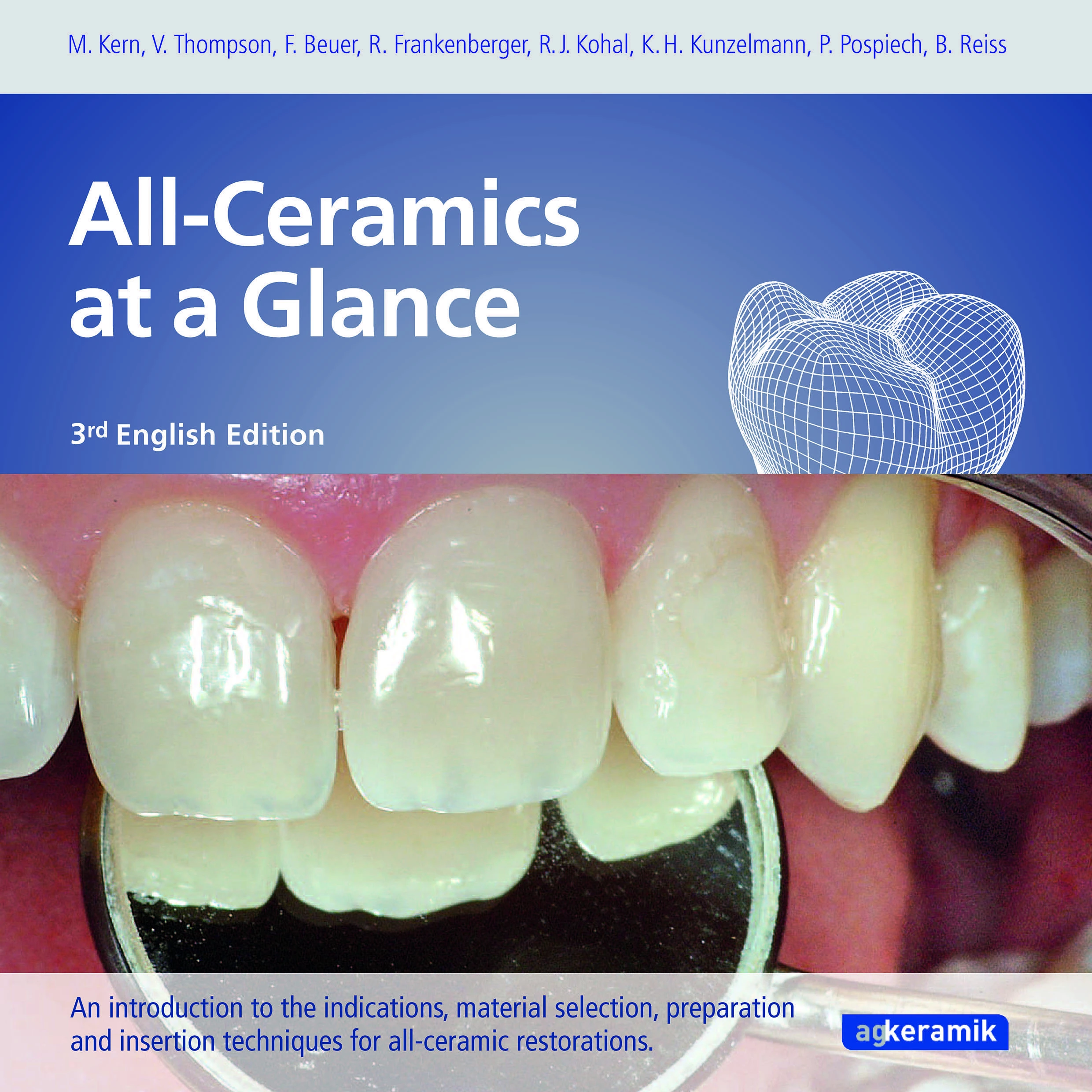Cover von „All-Ceramics at a Glance“ in der 3. English Edition.
