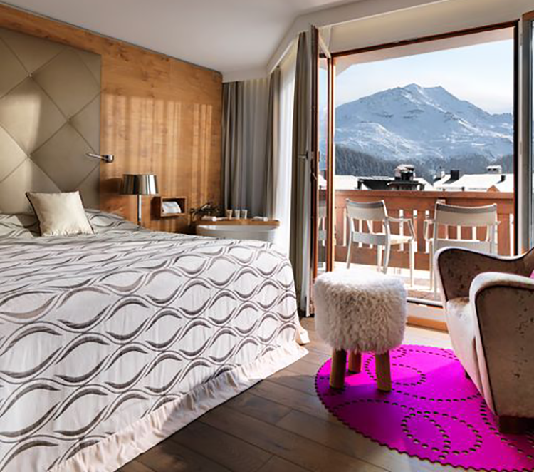 Blick in eines der schönen Hotelzimmer.