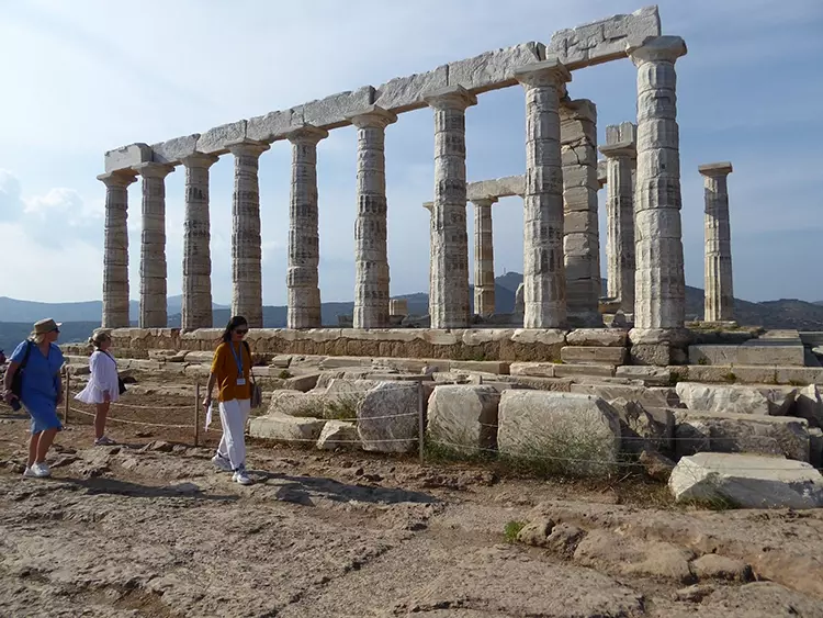 Der Poseidontempel auf dem Felskap.