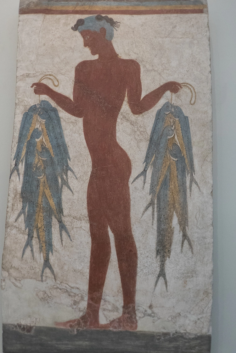 Wandmalereien von Aktrotirri, Museum Phira Santorin.