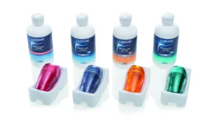 Lunos® Prophylaxe-Pulver von Dürr Dental gibt es in 4 Geschmacksrichtungen.