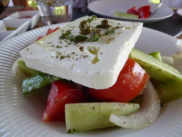 Typisch griechischer Salat.