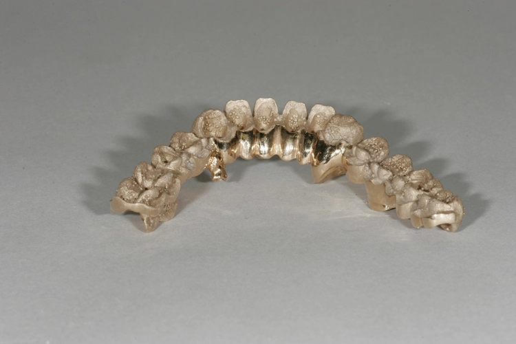 Abb. 113: Gerüst gestrahlt, Silikonschutzlack abgezogen.