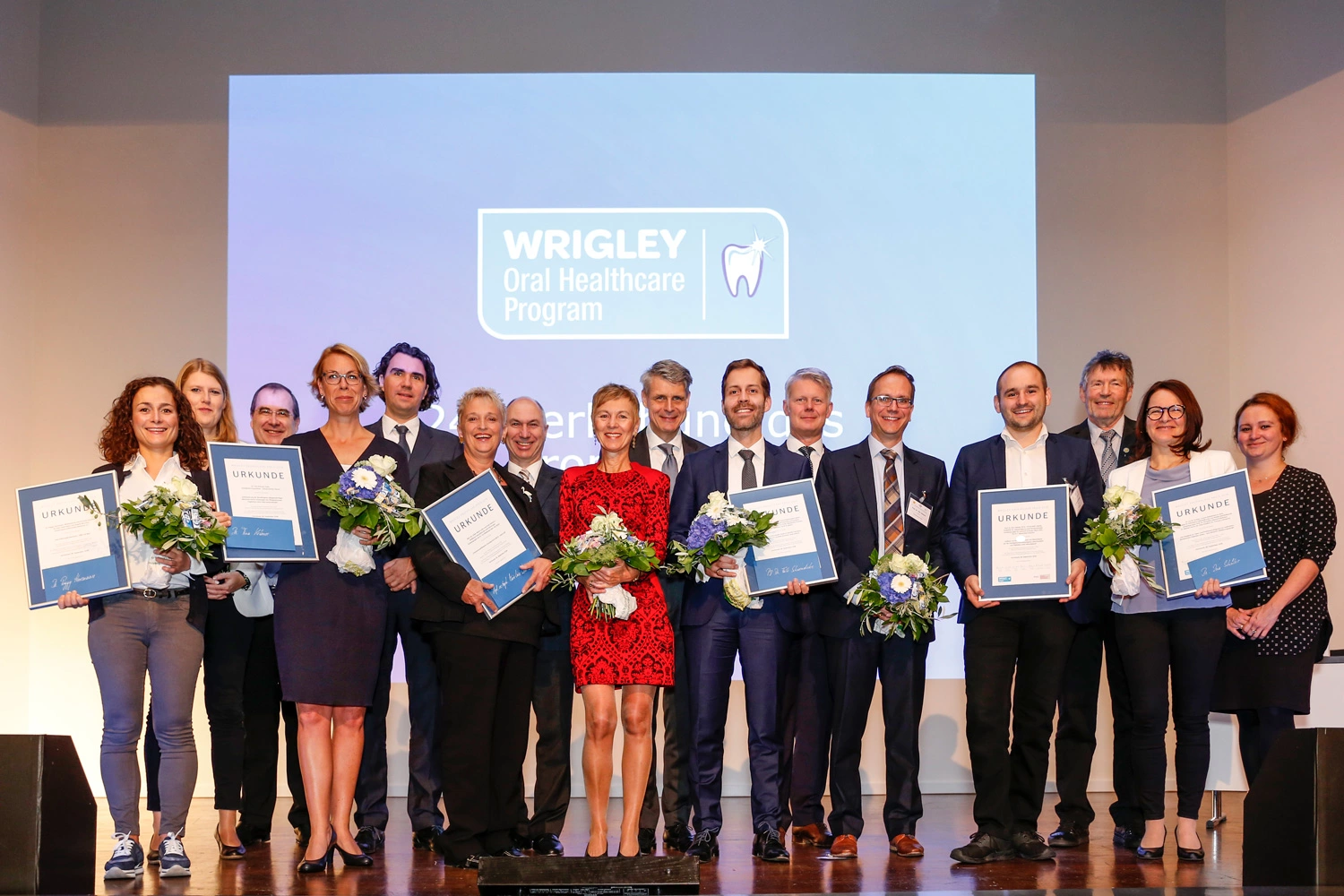Preisträger und Jurymitglieder des Wrigley Prophylaxe Preises 2018.
