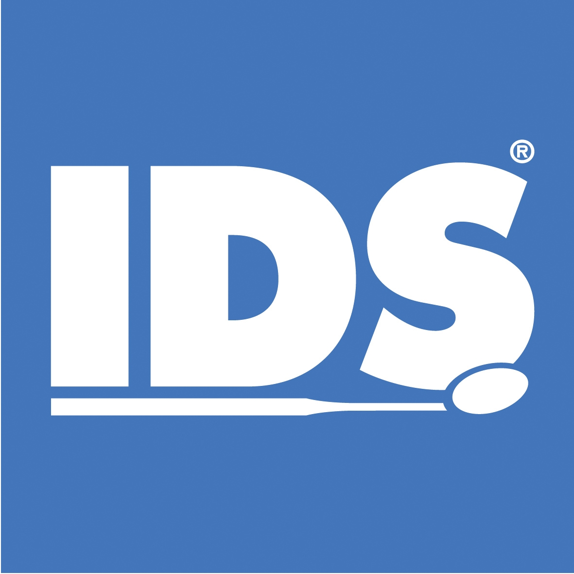 Das Logo der Internationalen Dental-Schau in Köln.