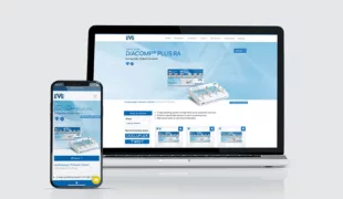 Produktbereich der neuen EVE Webseite im Responsive Design
Über die.
