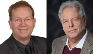 DZOI-Präsident Dr. Helmut B. Engels, Bonn (re. im Bild), und Vizepräsident PD Dr. Dr. Arwed Ludwig aus Kassel kritisieren, dass gut integrierten ZFA-Nachwuchskräften aus dem Ausland der Start und die Beendigung der Ausbildung verbaut werden.