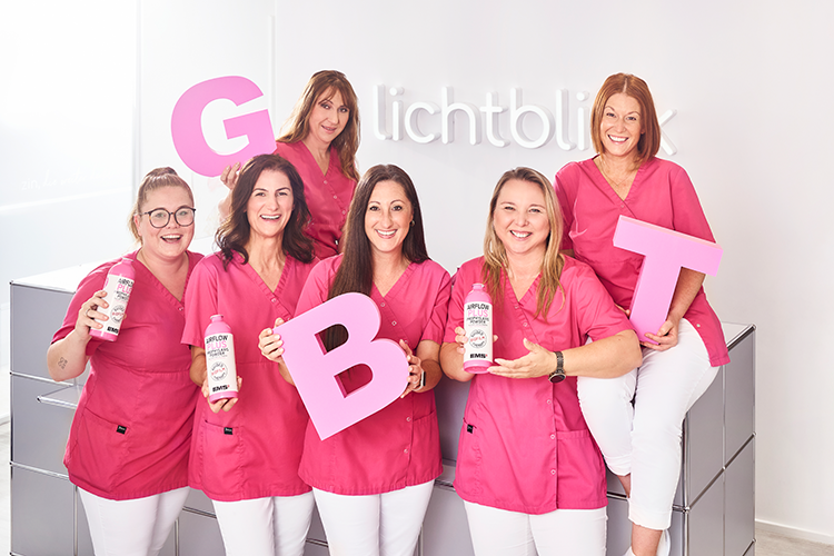 Das Prophylaxeteam der GBT-zertifizierten Praxis Lichtblick, Zirndorf.
