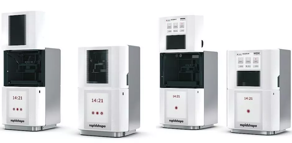 Abb. 1: 3D-Drucker der Reihen D20 II (z.B. als Einstiegslösung) und D30 II von Rapid Shape.