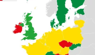 grün – weit fortgeschritten 90-114 Punkte;  gelb – mäßig fortgeschritten 79-89 Punkte;  rot – wenig fortgeschritten 0-78 Punkte
