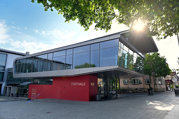 Die K3N-Stadthalle im schönen Nürtingen ist Veranstaltungs- und Ausstrahlungs-Ort der ADT-Jahrestagung 2022.