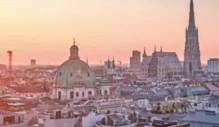 Blick auf die österreichische Hauptstadt Wien.