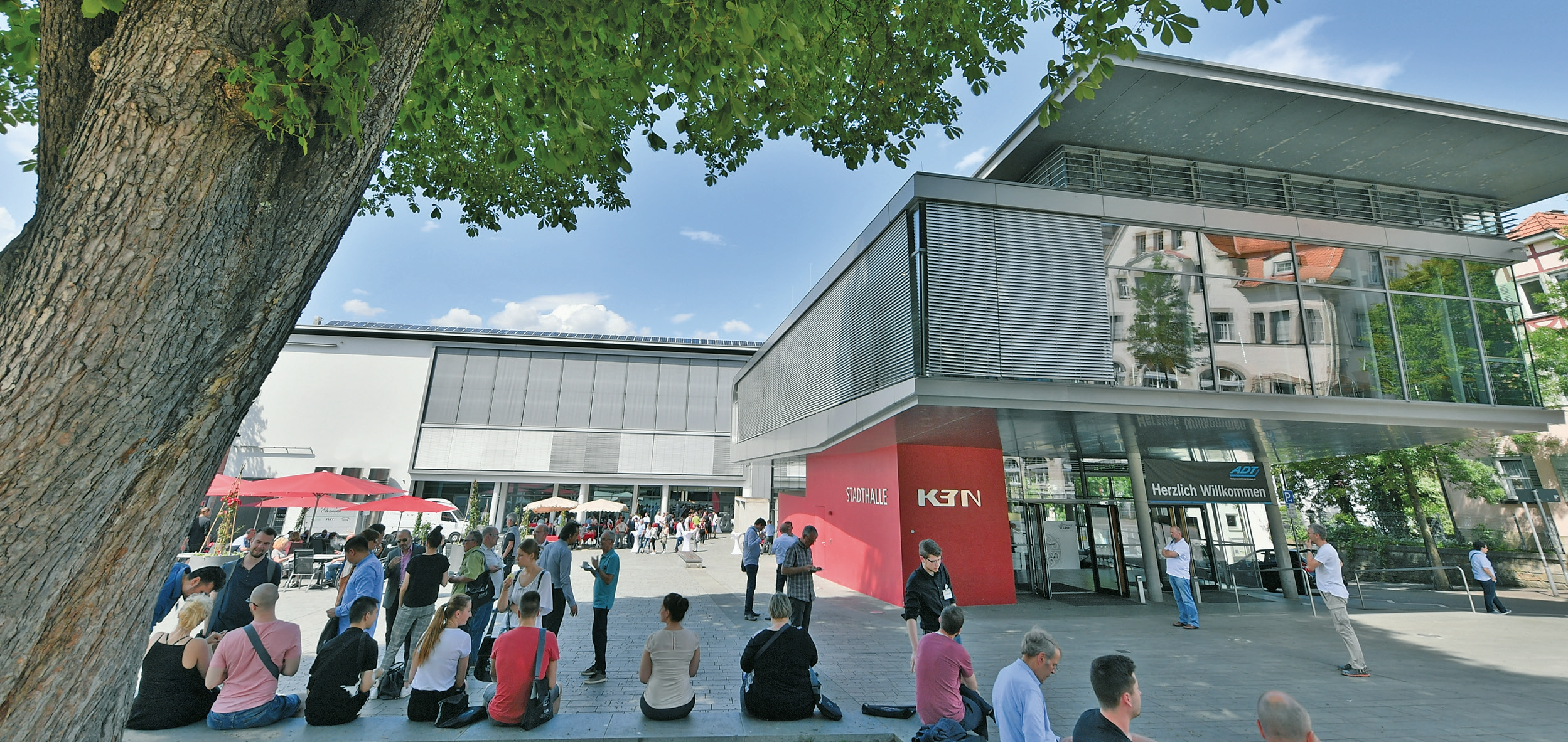 Die K3N-Stadthalle im schwäbischen Nürtingen.
