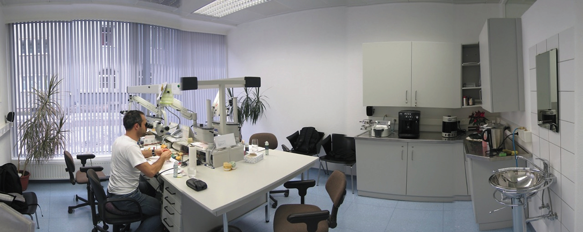 Blick in das Labor.