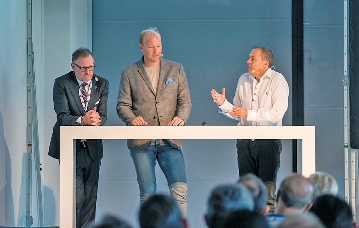Kontrovers diskutieren und reflektieren, das machte den Charakter des neuen Kongressformats ImpAct Masterleague der DGOI aus. Im Bild Dr. Marcus Engelschalk, Prof. Dr. Florian Beuer MME und Dr. Georg Bayer (von links).