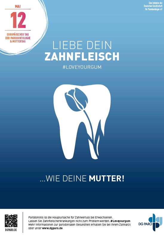 Das Aktionsplakat zum Europäischen Tag der Parodontologie 2019.