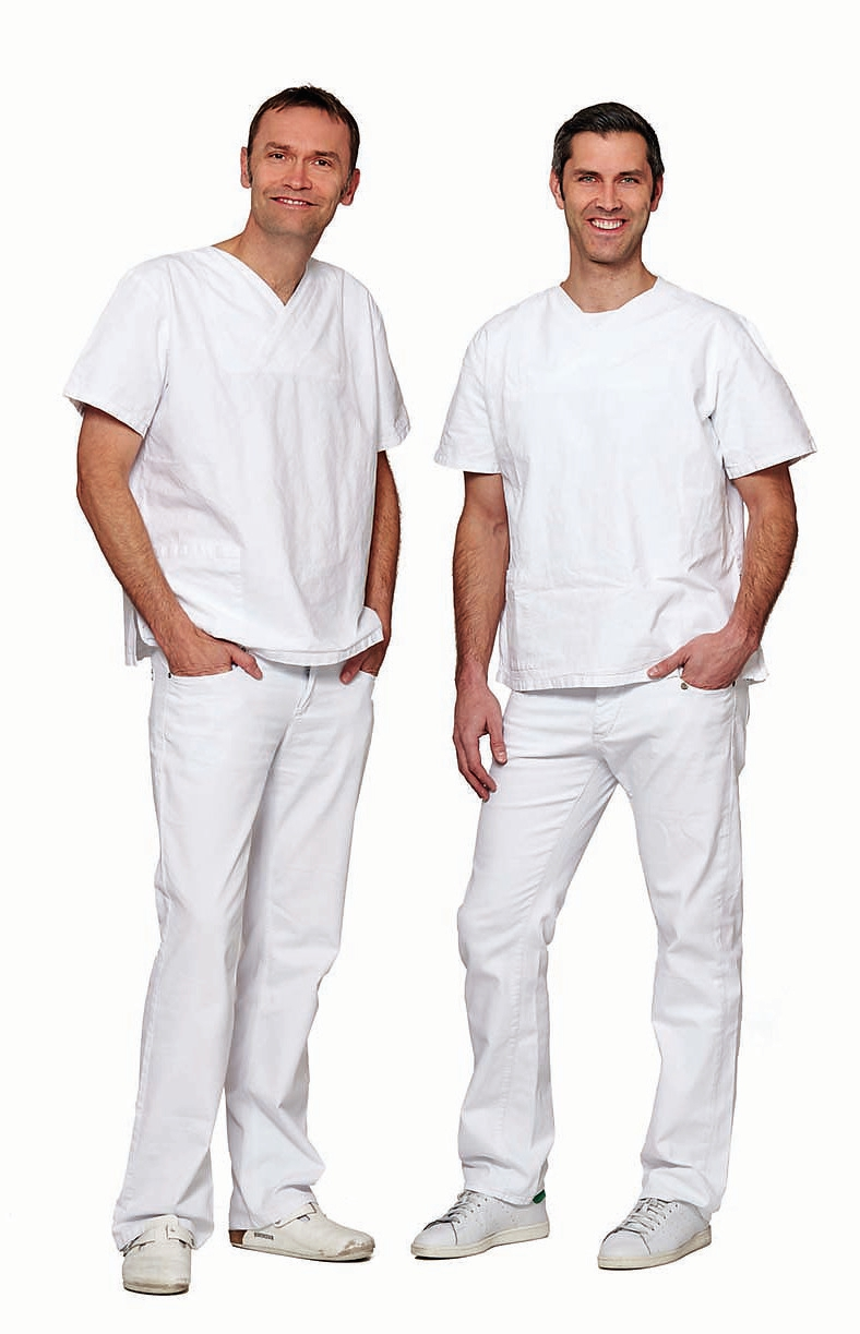 Die Referenten und Praxisinhaber Dr. Dr. Dr. Oliver Blume MSc (links) und Dr. Michael Back MSc.