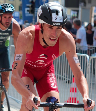 Triathlet Jonathan Zipf kämpfte mit starken Schmerzen im Leistenbereich.