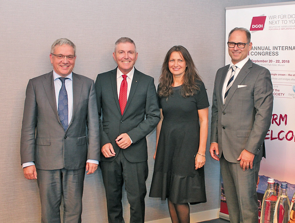 Standen bei der Pressekonferenz Rede und Antwort: (von links): Dr. Paul Weigl, Dr. Fred Bergmann, Dr. Henriette Lerner und Prof. Dr. Daniel Grubeanu.
