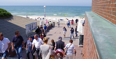 Ein paar Schritte vom Kongresszentrum entfernt: der Nordseestrand.